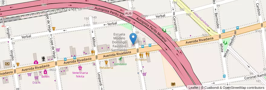 Mapa de ubicacion de Timo Teo, Villa Luro en Argentinien, Ciudad Autónoma De Buenos Aires, Buenos Aires, Comuna 10.