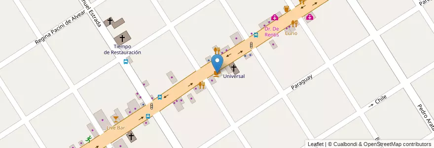 Mapa de ubicacion de Timotea en Arjantin, Buenos Aires, Partido De Tigre, Don Torcuato.
