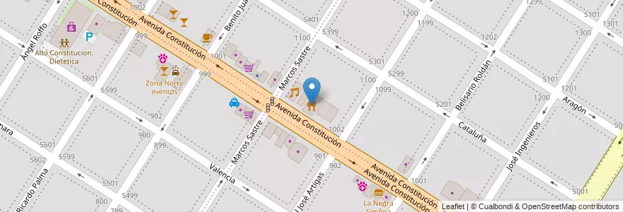 Mapa de ubicacion de Timoteo en Arjantin, Buenos Aires, Partido De General Pueyrredón, Mar Del Plata.