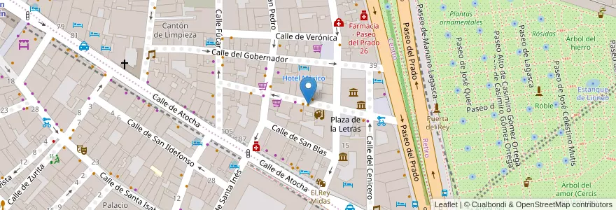 Mapa de ubicacion de Tinto y Tapas en 스페인, Comunidad De Madrid, Comunidad De Madrid, Área Metropolitana De Madrid Y Corredor Del Henares, 마드리드.