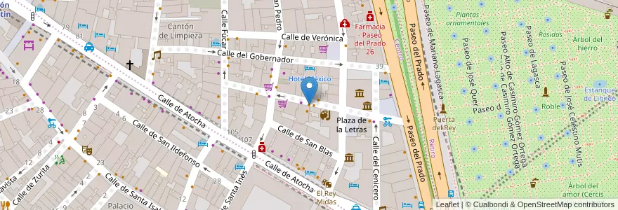 Mapa de ubicacion de Tintoy Tapas en Spagna, Comunidad De Madrid, Comunidad De Madrid, Área Metropolitana De Madrid Y Corredor Del Henares, Madrid.
