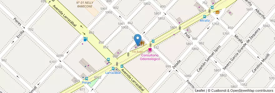 Mapa de ubicacion de Tio Juan, Mataderos en アルゼンチン, Ciudad Autónoma De Buenos Aires, Comuna 9, ブエノスアイレス.