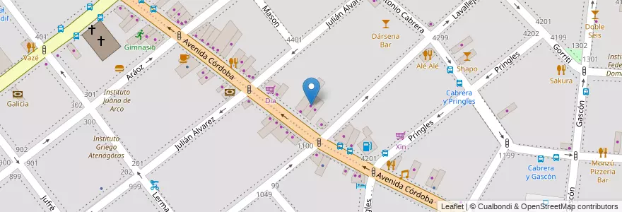 Mapa de ubicacion de Tio Mario, Palermo en Argentinië, Ciudad Autónoma De Buenos Aires, Buenos Aires, Comuna 15.