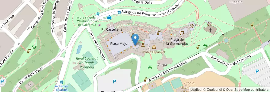 Mapa de ubicacion de Tip-Top en Spanien, Katalonien, Barcelona, Barcelonès, Barcelona.