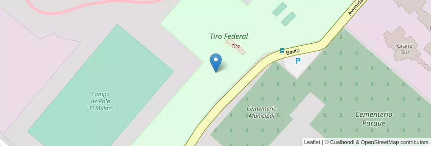 Mapa de ubicacion de Tiro Federal en آرژانتین, استان بوئنوس آیرس, Partido De Ayacucho, Ayacucho.