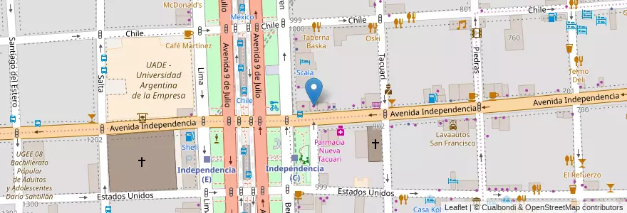 Mapa de ubicacion de Tito Gonzalez, Montserrat en Argentinië, Ciudad Autónoma De Buenos Aires, Comuna 1, Buenos Aires.