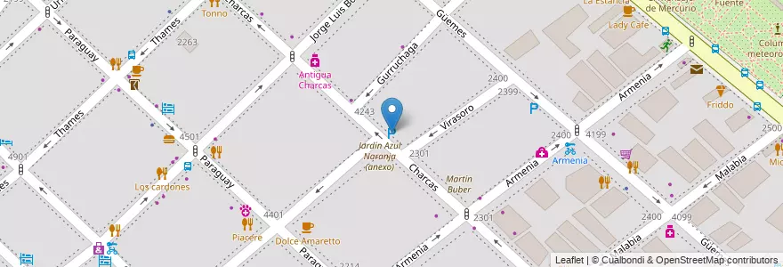 Mapa de ubicacion de Tito, Palermo en آرژانتین, Ciudad Autónoma De Buenos Aires, Buenos Aires, Comuna 14.