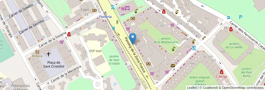 Mapa de ubicacion de TMB en 西班牙, Catalunya, Barcelona, Barcelonès, Barcelona.