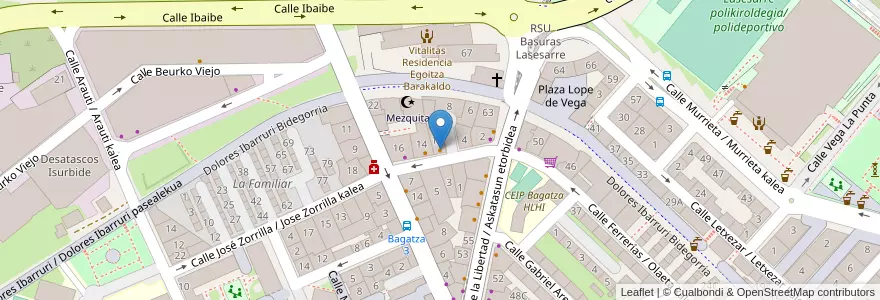 Mapa de ubicacion de Tobsa en 西班牙, 巴斯克, 比斯开, Bilboaldea, Sestao.