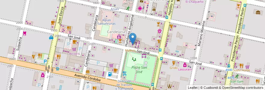 Mapa de ubicacion de Todo Cort en Argentina, Santa Fe, Departamento Rosario, Municipio De Funes, Funes.