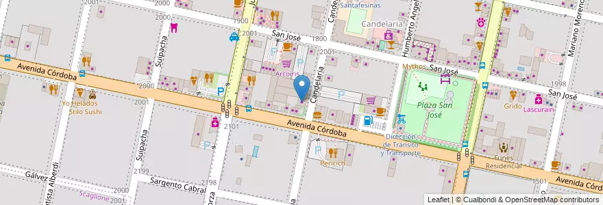Mapa de ubicacion de Todo Graciela en 아르헨티나, Santa Fe, Departamento Rosario, Municipio De Funes, Funes.