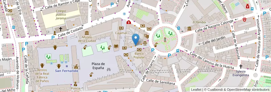 Mapa de ubicacion de Todo Ibérico en اسپانیا, بخش خودمختار مادرید, بخش خودمختار مادرید, Área Metropolitana De Madrid Y Corredor Del Henares, San Fernando De Henares, Coslada.