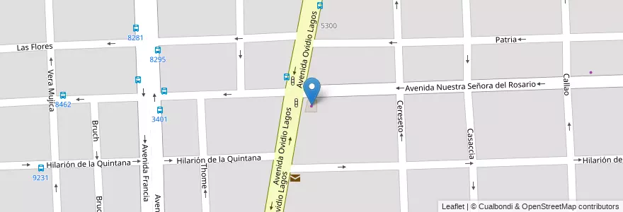 Mapa de ubicacion de TodO-Optica en الأرجنتين, سانتا في, Departamento Rosario, Municipio De Rosario, روساريو.