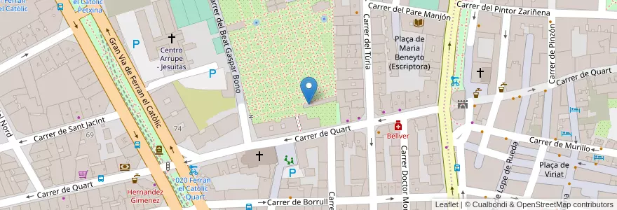 Mapa de ubicacion de Toilette en Spain, Valencian Community, Valencia, Comarca De València, Valencia.