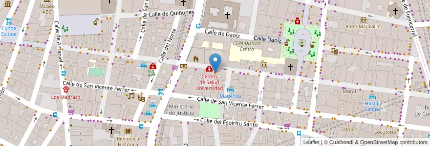 Mapa de ubicacion de Toma Café en 西班牙, Comunidad De Madrid, Comunidad De Madrid, Área Metropolitana De Madrid Y Corredor Del Henares, Madrid.