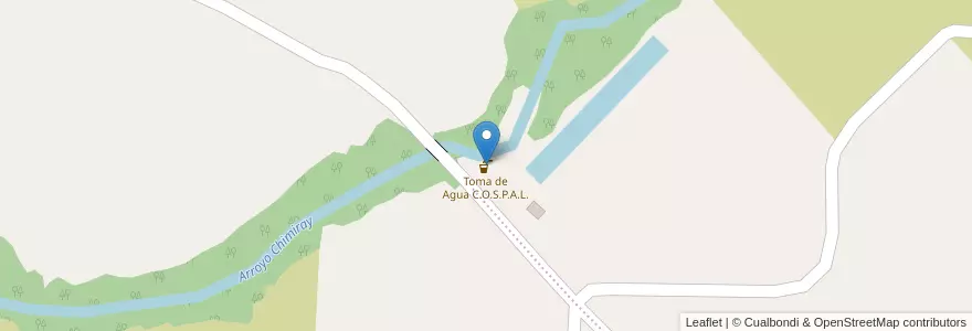 Mapa de ubicacion de Toma de Agua C.O.S.P.A.L. en Argentina, Misiones, Departamento Apóstoles, Municipio De Apóstoles.