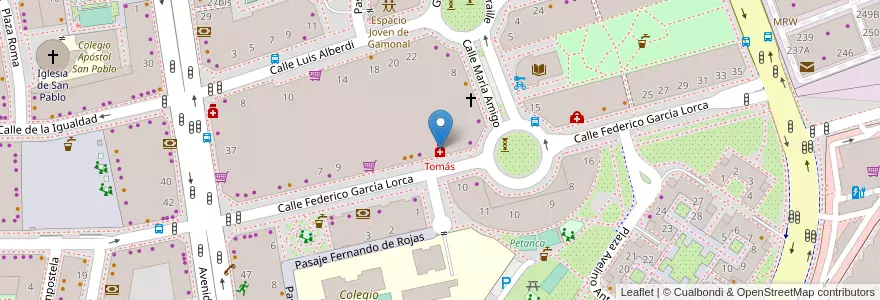Mapa de ubicacion de Tomás en Испания, Кастилия И Леон, Бургос, Alfoz De Burgos, Burgos.