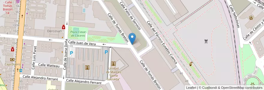 Mapa de ubicacion de TOMAS BRETON, CALLE, DE,55 en Sepanyol, Comunidad De Madrid, Comunidad De Madrid, Área Metropolitana De Madrid Y Corredor Del Henares, Madrid.