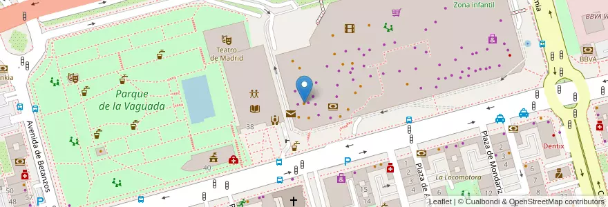 Mapa de ubicacion de Tommy Mels en Испания, Мадрид, Мадрид, Área Metropolitana De Madrid Y Corredor Del Henares, Мадрид.