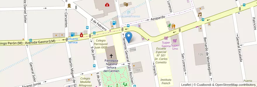 Mapa de ubicacion de Tommy's en Arjantin, Buenos Aires, Partido De La Matanza, Ramos Mejía.