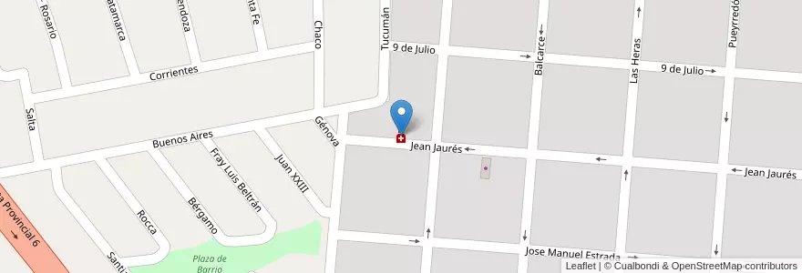 Mapa de ubicacion de Tonelli en Argentina, Provincia Di Buenos Aires, Partido De Campana.