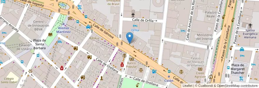 Mapa de ubicacion de Tony Roma's en 스페인, Comunidad De Madrid, Comunidad De Madrid, Área Metropolitana De Madrid Y Corredor Del Henares, 마드리드.
