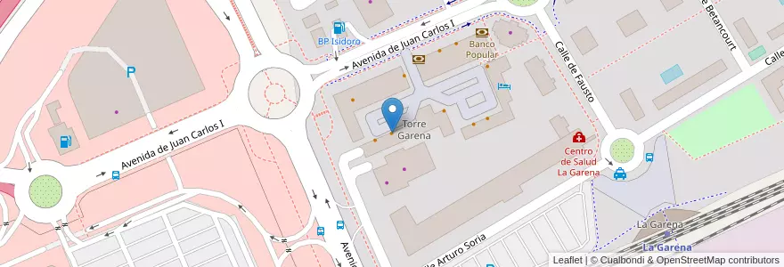 Mapa de ubicacion de Tony Roma's en إسبانيا, منطقة مدريد, منطقة مدريد, Área Metropolitana De Madrid Y Corredor Del Henares, القلعة الحجارة.