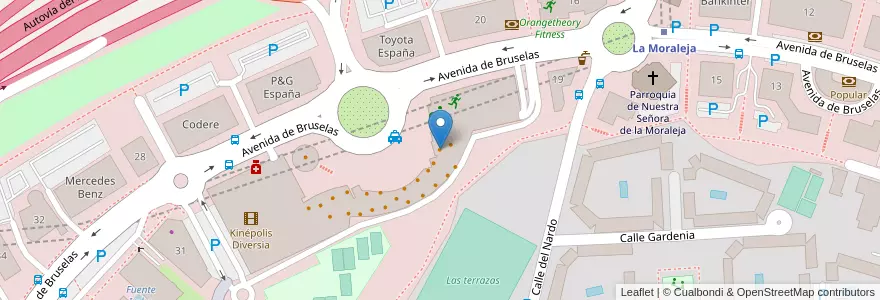 Mapa de ubicacion de Tony Roma's en Испания, Мадрид, Мадрид, Área Metropolitana De Madrid Y Corredor Del Henares, Alcobendas.