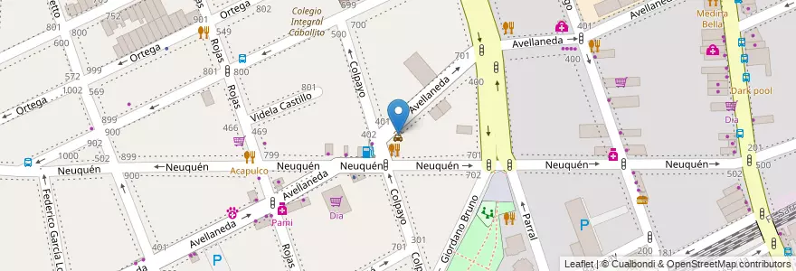 Mapa de ubicacion de Top Quality, Caballito en アルゼンチン, Ciudad Autónoma De Buenos Aires, ブエノスアイレス, Comuna 6.