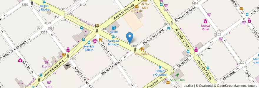 Mapa de ubicacion de Toque de Ángel, Belgrano en 阿根廷, Ciudad Autónoma De Buenos Aires, 布宜诺斯艾利斯, Comuna 13.