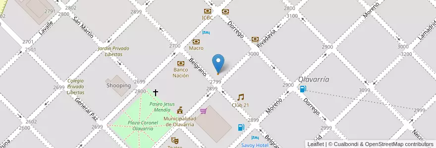 Mapa de ubicacion de Torcuato Bar en الأرجنتين, بوينس آيرس, Partido De Olavarría, Olavarría.