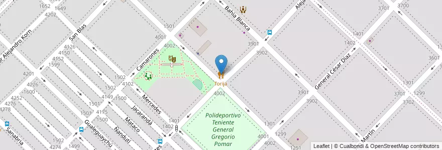 Mapa de ubicacion de Torija, Floresta en 阿根廷, Ciudad Autónoma De Buenos Aires, 布宜诺斯艾利斯, Comuna 10.