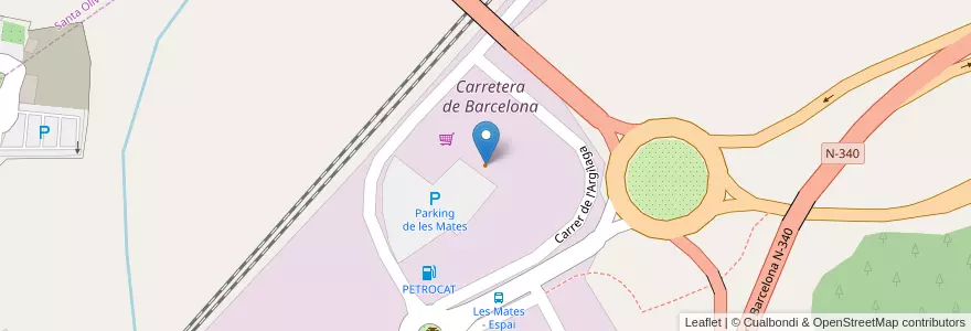 Mapa de ubicacion de Toro Loco en Spanien, Katalonien, Tarragona, Baix Penedès, El Vendrell.