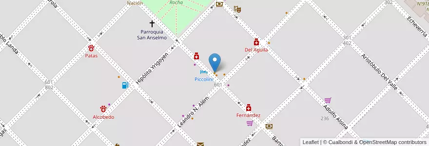 Mapa de ubicacion de Torra en Arjantin, Buenos Aires, Partido De Pehuajó, Pehuajó.