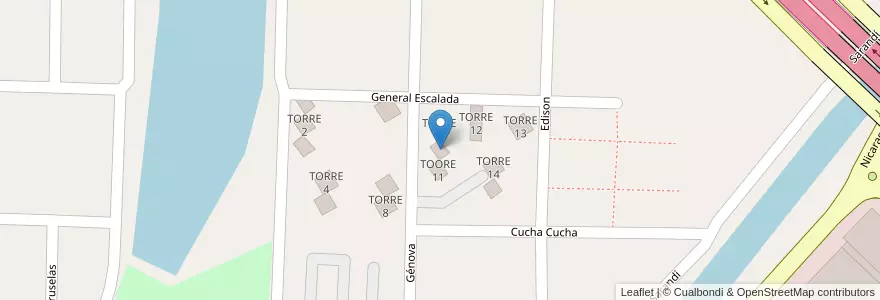 Mapa de ubicacion de TORRE 10 en 阿根廷, 布宜诺斯艾利斯省, Partido De Avellaneda, Sarandí.