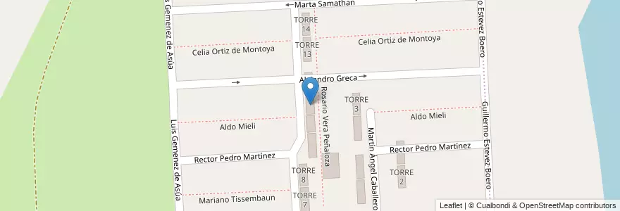 Mapa de ubicacion de TORRE 11 en Аргентина, Санта-Фе, Departamento La Capital, Santa Fe Capital.