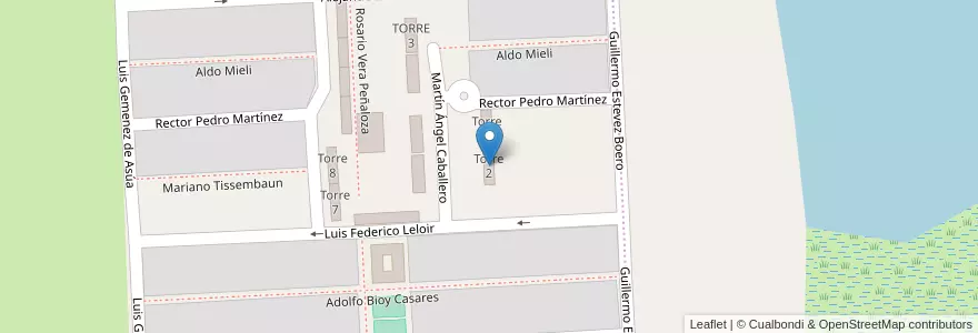 Mapa de ubicacion de Torre 2 en Argentine, Santa Fe, Departamento La Capital, Santa Fe Capital.