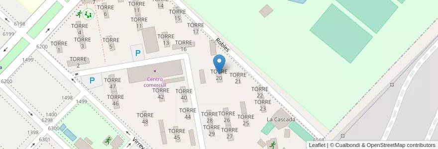 Mapa de ubicacion de TORRE 20 en アルゼンチン, ブエノスアイレス州, Partido De Avellaneda, Wilde.