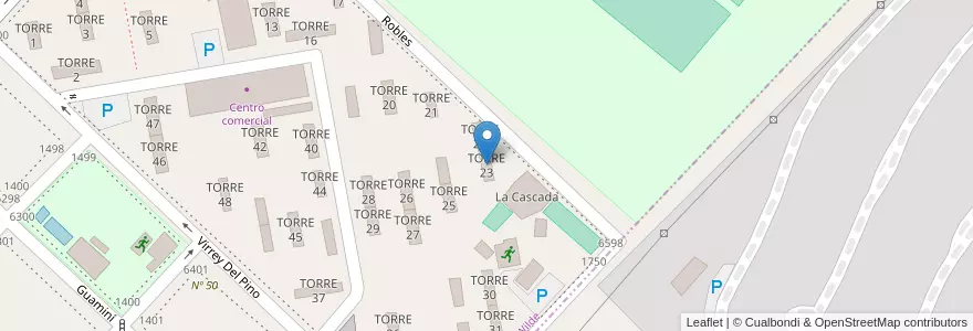 Mapa de ubicacion de TORRE 23 en Аргентина, Буэнос-Айрес, Partido De Avellaneda, Wilde.