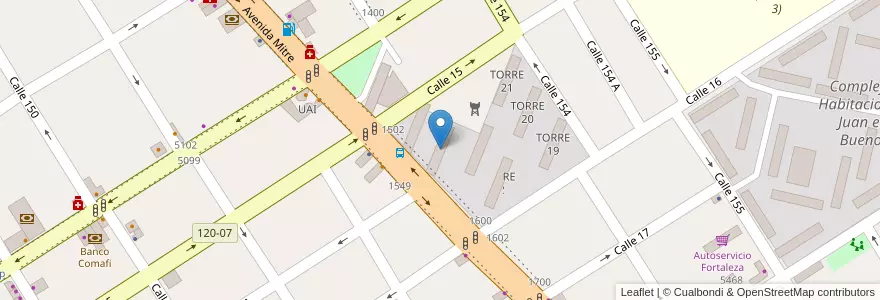 Mapa de ubicacion de TORRE 24 en 아르헨티나, 부에노스아이레스주, Partido De Berazategui, Berazategui.
