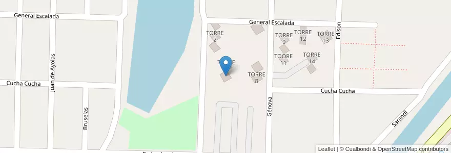 Mapa de ubicacion de TORRE 5 en Argentina, Provincia Di Buenos Aires, Partido De Avellaneda, Sarandí.