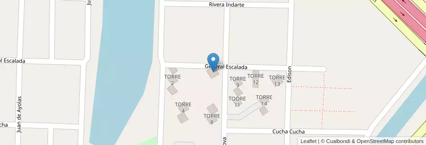 Mapa de ubicacion de TORRE 6 en Arjantin, Buenos Aires, Partido De Avellaneda, Sarandí.