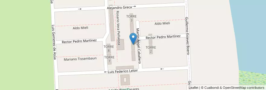 Mapa de ubicacion de TORRE 6 en آرژانتین, سانتافه, Departamento La Capital, Santa Fe Capital.