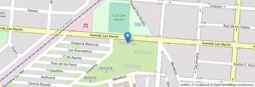 Mapa de ubicacion de TORRE A en الأرجنتين, Salta, Capital, Municipio De Salta, Salta.