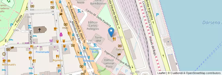 Mapa de ubicacion de Torre Conurban, Retiro en 阿根廷, Ciudad Autónoma De Buenos Aires, Comuna 1, 布宜诺斯艾利斯.