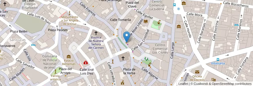 Mapa de ubicacion de Torre de la Vela en Spain, Andalusia, Cádiz, Campiña De Jerez, Jerez.