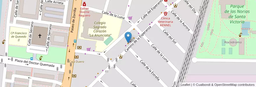 Mapa de ubicacion de Torres en 西班牙, Castilla Y León, Valladolid, Valladolid.