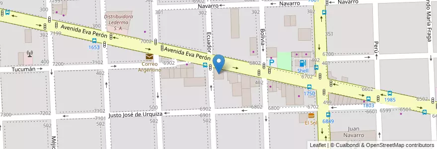 Mapa de ubicacion de Torri Aberturas en الأرجنتين, سانتا في, Departamento Rosario, Municipio De Rosario, روساريو.