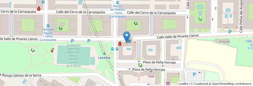Mapa de ubicacion de Tosta en España, Comunidad De Madrid, Comunidad De Madrid, Área Metropolitana De Madrid Y Corredor Del Henares, Madrid.