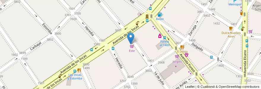 Mapa de ubicacion de TotalPet, Villa Ortuzar en Arjantin, Ciudad Autónoma De Buenos Aires, Buenos Aires, Comuna 15.